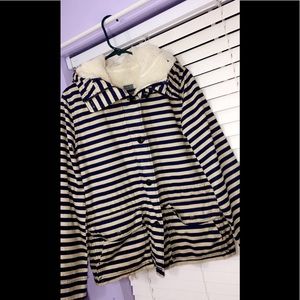 Women's sherpa striped jacket from gap
